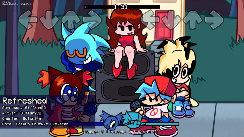 Screenshot from Nova's Week, from the song Refreshed, Nova friends are at the speaker