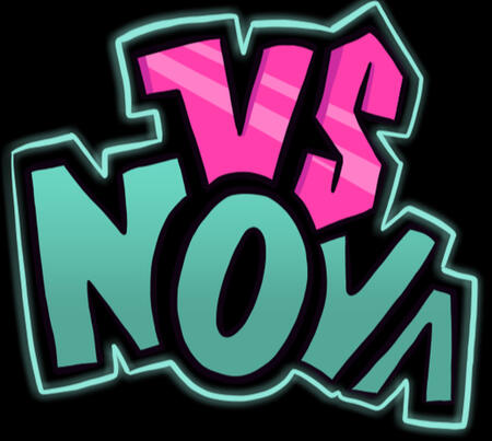 Y'all ready to get Funky The Logo for Vs Nova, it says Vs Nova