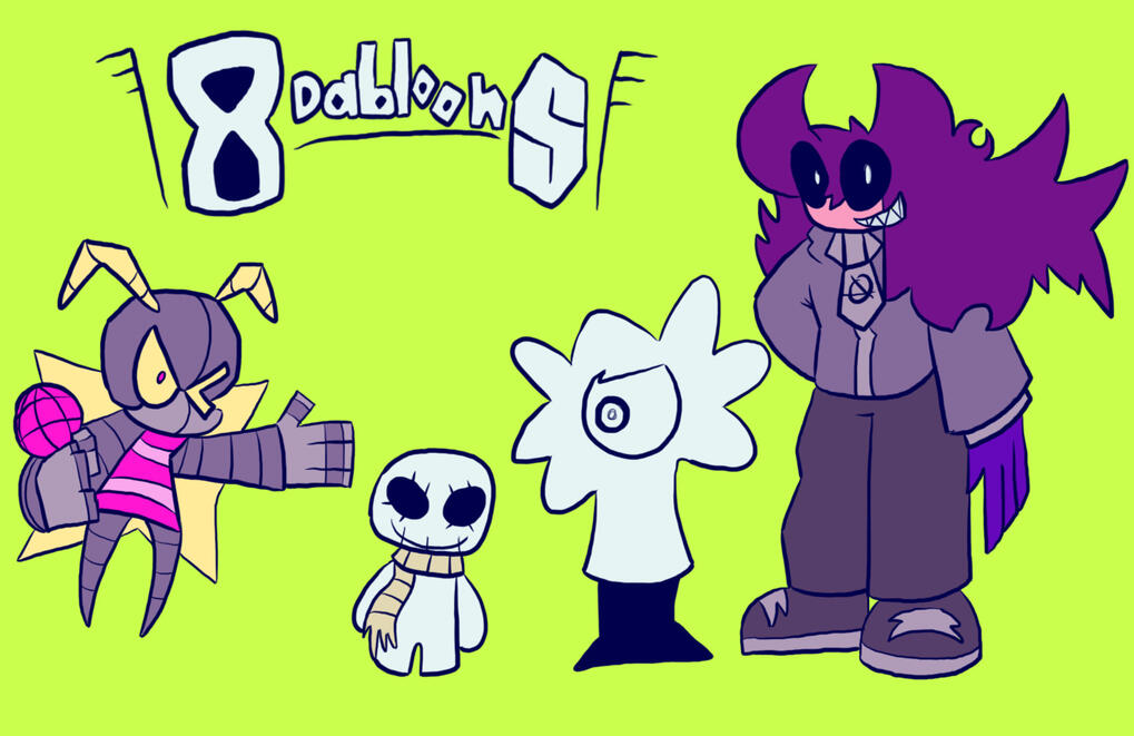 The cast of 8dabloons Weezer